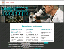 Tablet Screenshot of maciasjimenezdermatologo.com